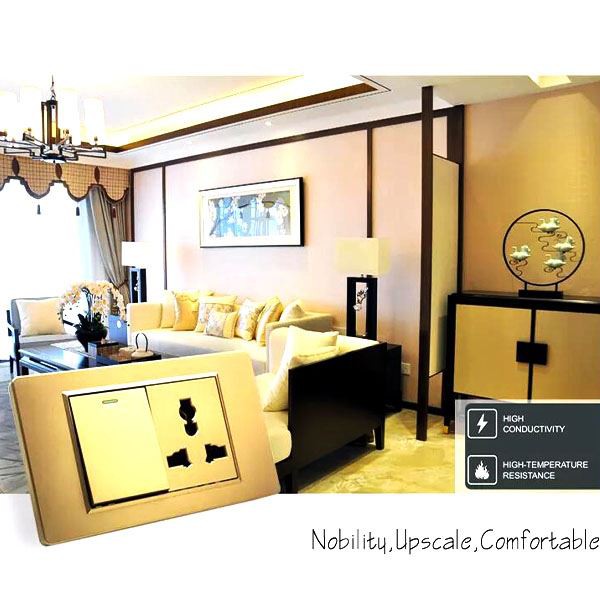 Multi facció d'il·luminació interruptor de paret elèctric i endoll de panell ...